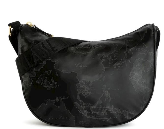 Alviero Martini 1A Classe Tracolla Mezzaluna Media Geo Soft C S007 6900 Col 0001 Nero